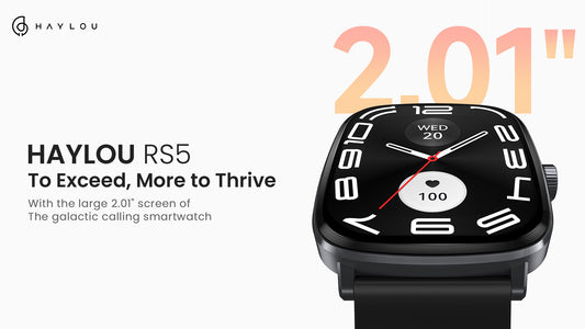 Haylou RS5 Smartwatch: Exceeding Limits with 2.01" AMOLED View for Thriving Lifestyle